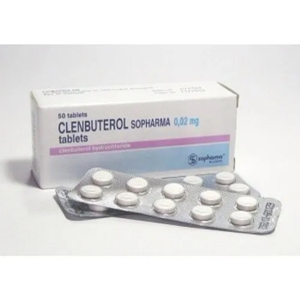 Clenbuterol Sopharma (Clen Hydrochloride) - 50tabs (0.02mg/tab)