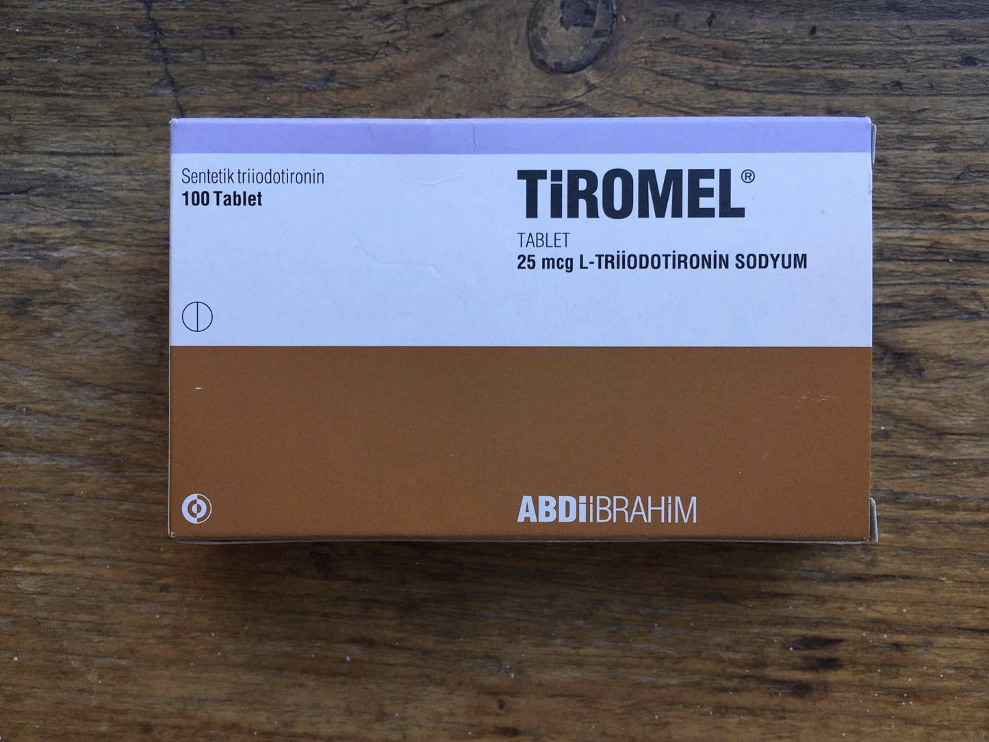 T3 Tiromel Abdi Ibrahim (Triiodothyronine) - 100 tabs (25mcg/tab)