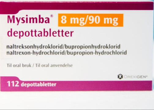 Mysimba (Naltrexone/Bupropion) - 112 tabs (8mg/90mg/tab)