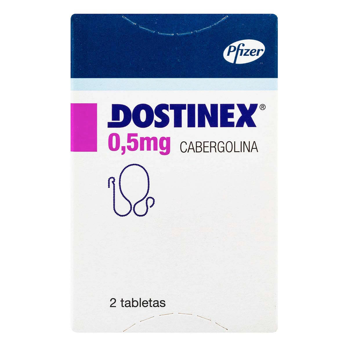 Dostinex Pfizer (Cabergoline) - 2 tabs x 0.5mg