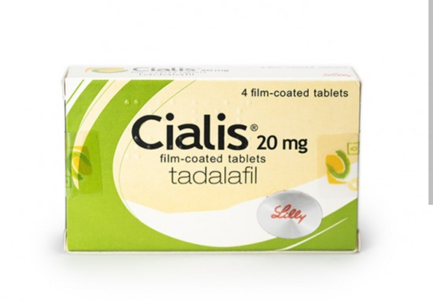 Cialis Lilly (Tadalafil) - 4 tabs (20 mg/tab)