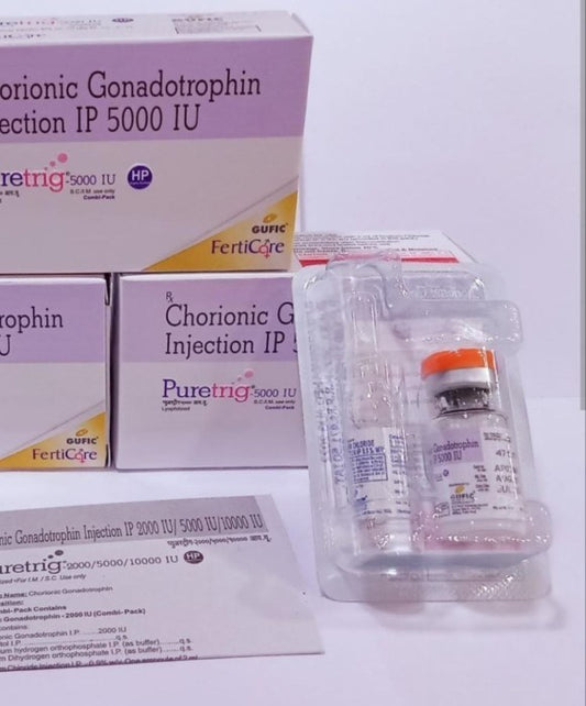 HCG Puretrig Ferticore (India)5000UI