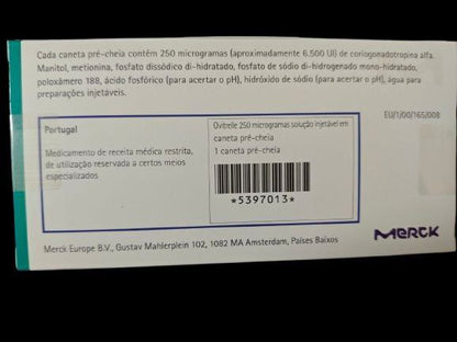 Ovitrelle 250 microgramos Portugal - Merck