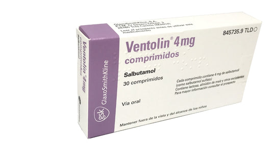 Ventolin GSK (Salbutamol) - 100tabs (4mg/tab)